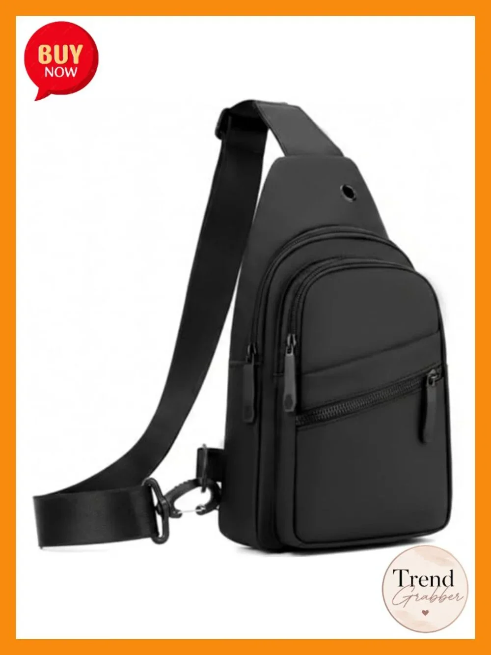 Trendy Sling Bag Backpack Crossbody Chest Bag with Convertible Shoulder Strap